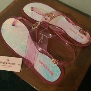 Juicy Couture Hot Pink Jelly Sandals in size 9/10